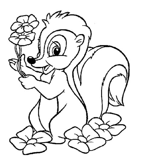 bambi pictures to colour|flower from bambi coloring pages.